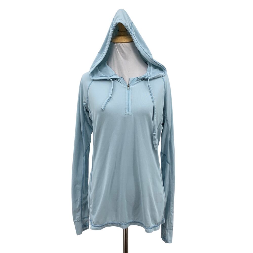 Anetik Hoodie Womens M Medium Sky Flight Tech 1/4 Zip Premium Performance UPF 30
